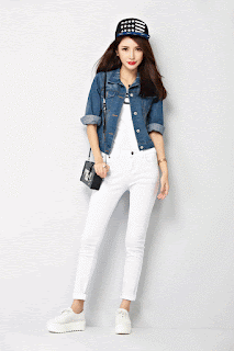 jaqueta jeans look