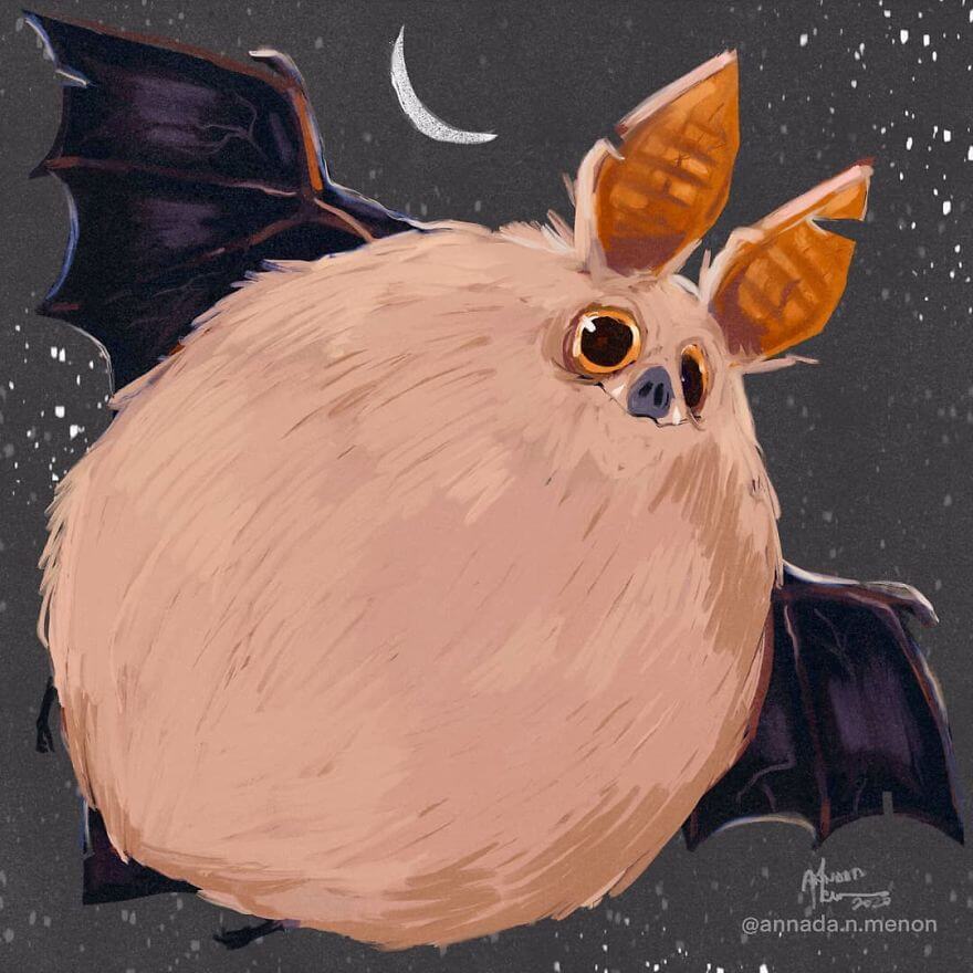 11-The-bat-nighttime-dweller-Digital-Art-Animals-Annada-Menon-www-designstack-co