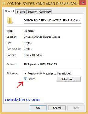 Cara Mudah Menyembunyikan FileFolder di Laptop (Tanpa Aplikasi)