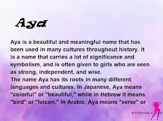 meaning of the name "Aya"