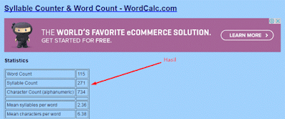 Cara Menghitung Jumlah Kata Pada Artikel Atau Postingan Blog