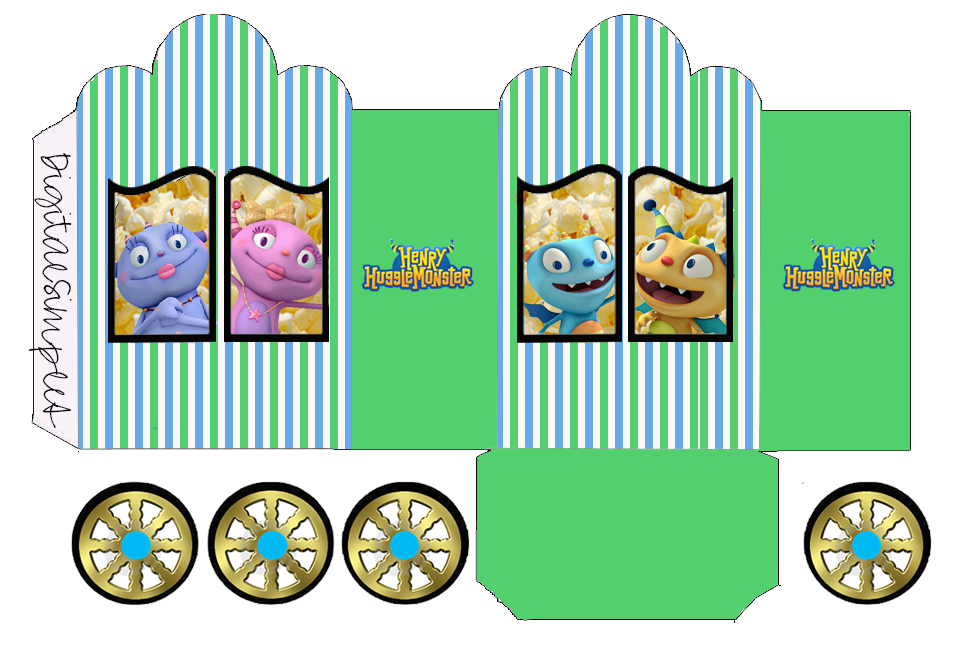 Henry Hugglemonster: Princess Carriage Shaped Free Printable Boxes.