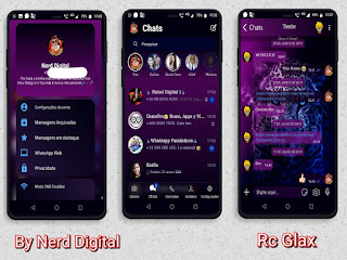 Tiger Gradient Theme For RCWhatsApp & YOWhatsApp