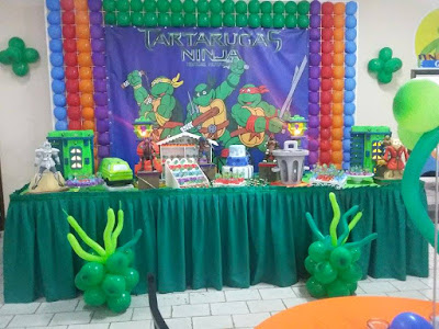 buffet-infantil-bauru-dinos-park-decoração-tartarugas-ninjas