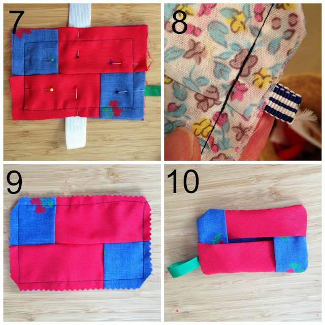 easy to make pocket pack tissue holder