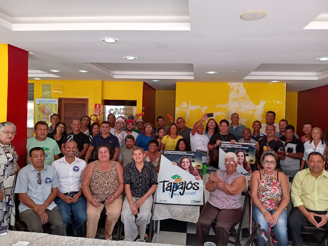 Reunião de Lideranças do Movimento Social com o ICPET para tratar sobre o pedido de plebiscito para a criação do estado do Tapajós define agenda com Legislativo e Executivo Santareno. 