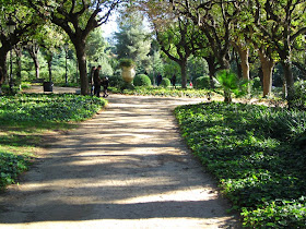 Pedralbes gardens in Barcelona