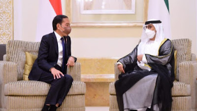 Jokowi Telah di Abu Dhabi untuk Bertemu Presiden Uni Emirat Arab