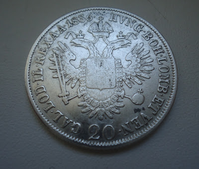  20 Kreuzer 1836 'A' Silver Coin Very Rare SCARCE