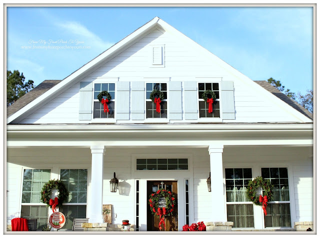 Farmhouse Christmas Porch-Suburdan Farmhouse-From My Front Porch To Yours