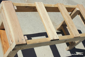 Pallet Bench Tutorial http://bec4-beyondthepicketfence.blogspot.com/2012/05/pallet-bench-tutorial.html