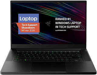Razer Blade 15 Base Gaming Laptop 2020: Intel Core i7-10750H 6-Core, NVIDIA GeForce RTX 2060, 15.6" FHD 1080p 144Hz, 16GB RAM, 512GB SSD, CNC Aluminum, Chroma RGB Lighting, Thunderbolt 3, Black