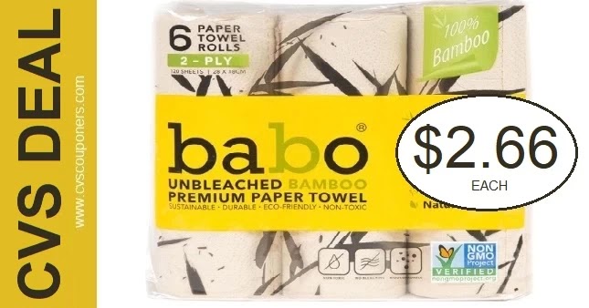 Cheap Babo Paper Towels CVS Deals