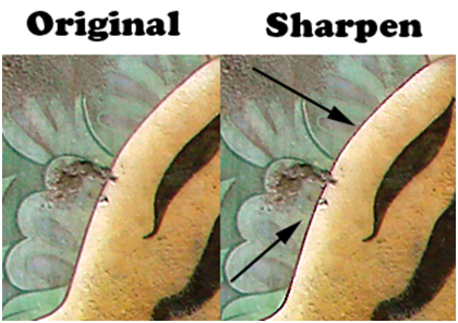 Original And Sharppened