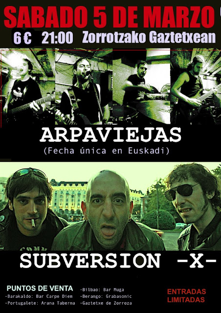 Concierto Bilbao 2016 Subversión X - Arpaviejas