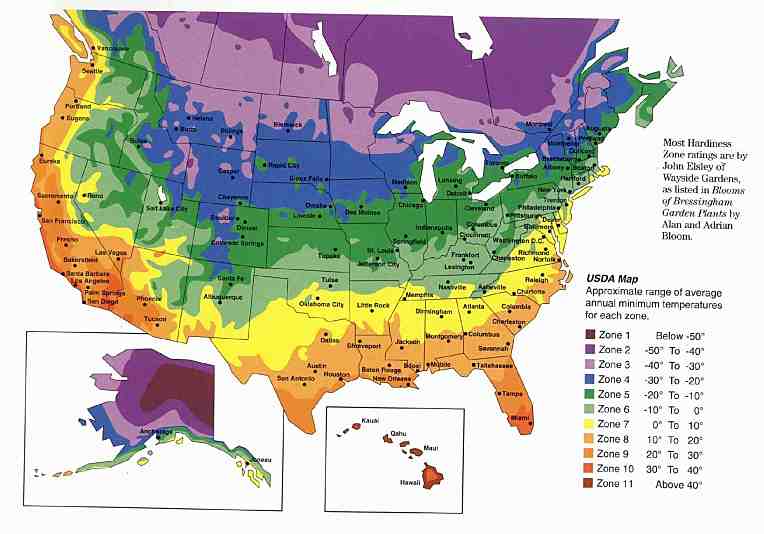 MAP of Canadian Plant Hardiness Zones Hardiness Zones Back in 1960 the U.S. 