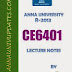 CE6401 Construction Materials Cm Lecture Notes and Question Bank - 2 mark with answers 