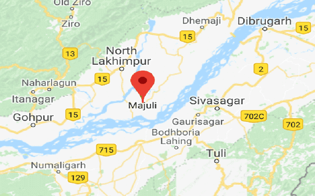 Majuli Tourist Map-2018, Majuli Map, Satellite Map Of Majuli