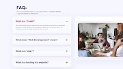 Раздел часто задаваемые вопросы или раздел "FAQ" созданный на HTML CSS и Vanilla JavaScript