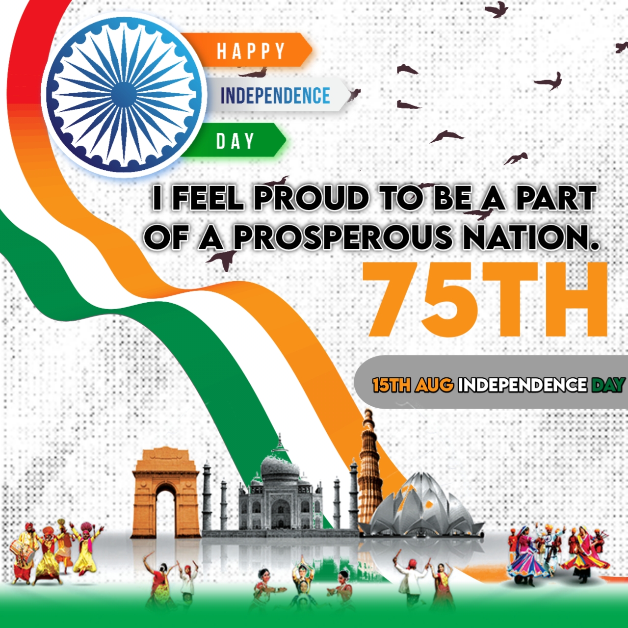15th August Independence Day 4K Wishes Image & Download