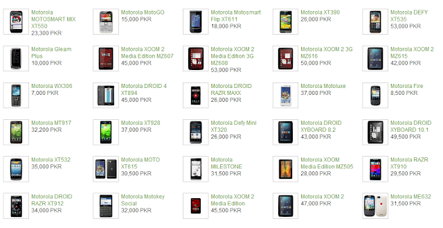 Motorola Mobiles Prices