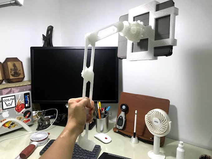 [3D print] 아이패드 6세대 침대 자바라 거치대 프린터 출력 도면 '유'