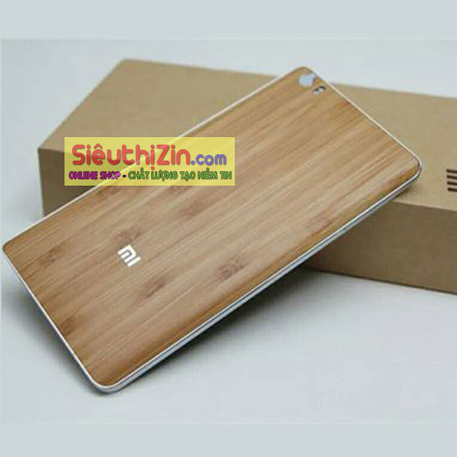 Nắp lưng Xiaomi mi note nhựa giả gỗ độc đáo 