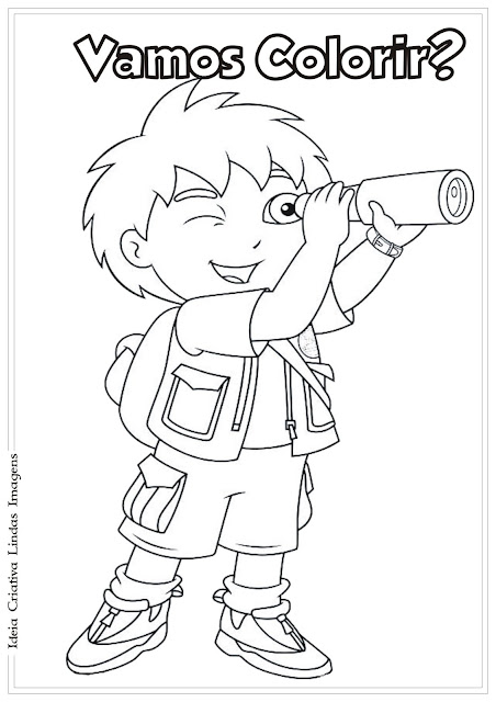 Go Diego Go para colorir