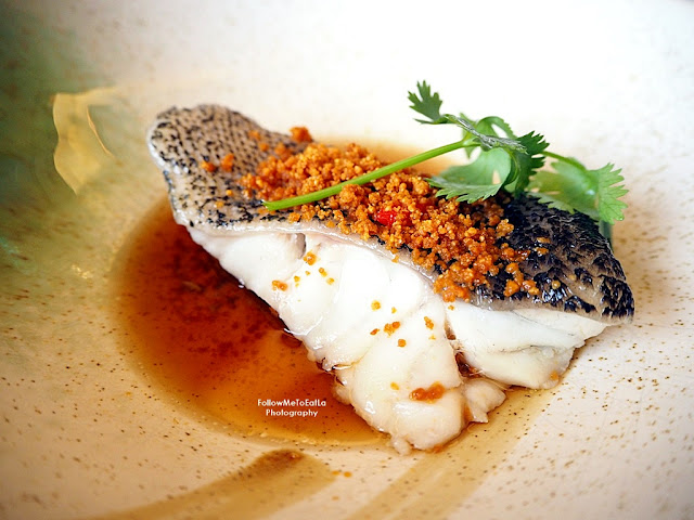 Steamed Tiger Garoupa with Soybean Crumbs