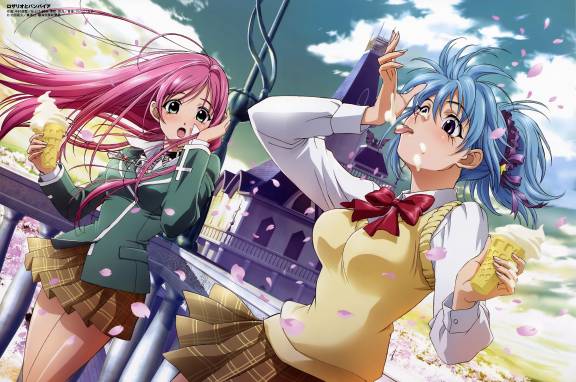 rosario vampire wallpapers. rosario vampire hentai pics