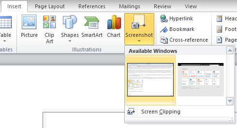 How to Capture Screen by Microsoft Office