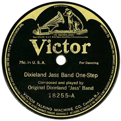 Παλιός δίσκος τζαζ /Dixieland Jazz Band victor record