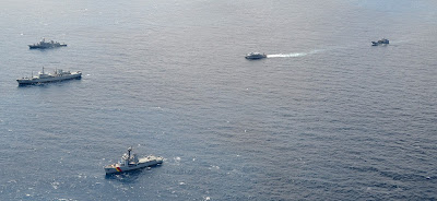 En el ejercicio naval también participaron unidades anfibias y logísticas como el ARC Golfo de Tribugá y el ARC Juanchaco.