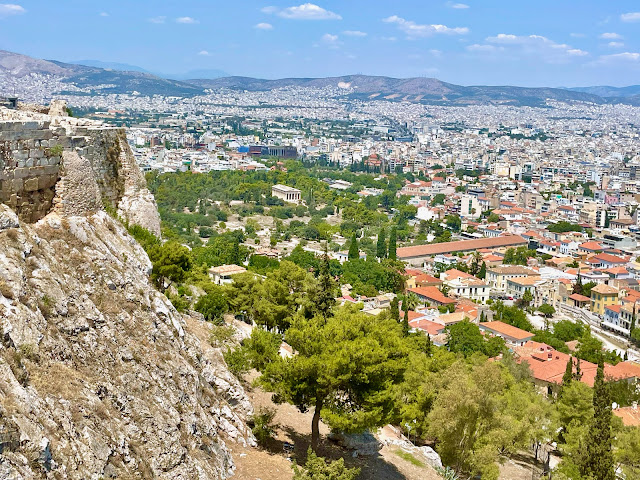 Acropolis'ten Atina Agoralar manzarası