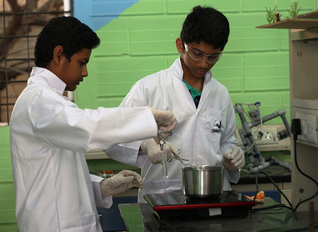 Students working on an project at Eureka STEM Club Workshop