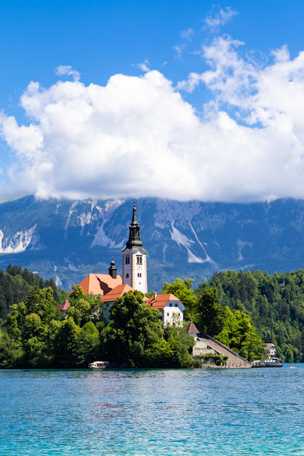 Lago di Bled-Slovenia-Lato ovest