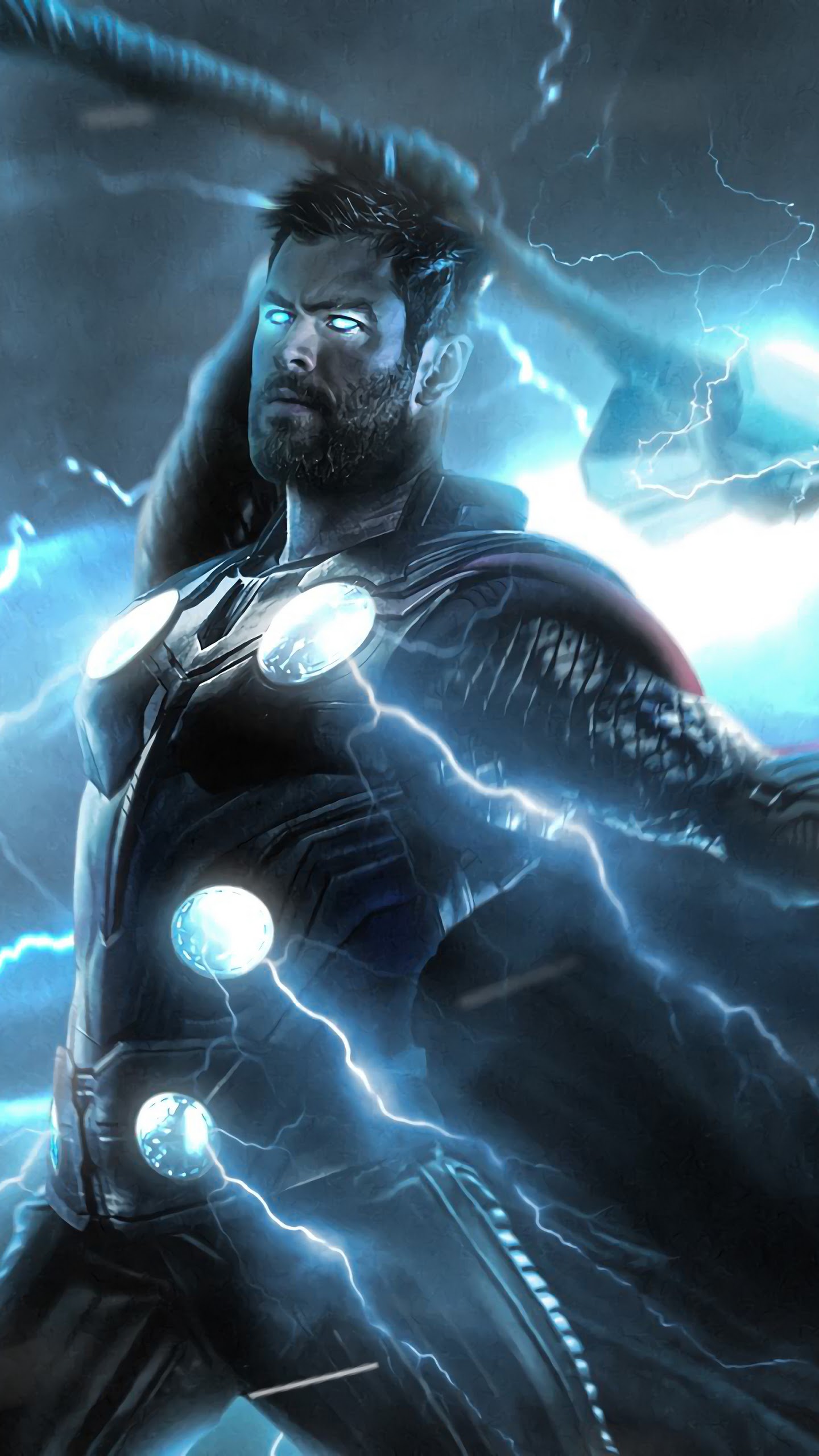 Avengers Endgame Thor Strombreaker Axe Lightning 4k