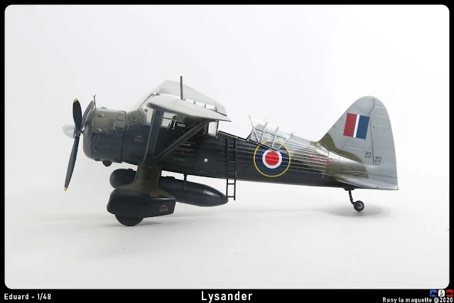 Maquette du Lysander d'Eduard au 1/48.