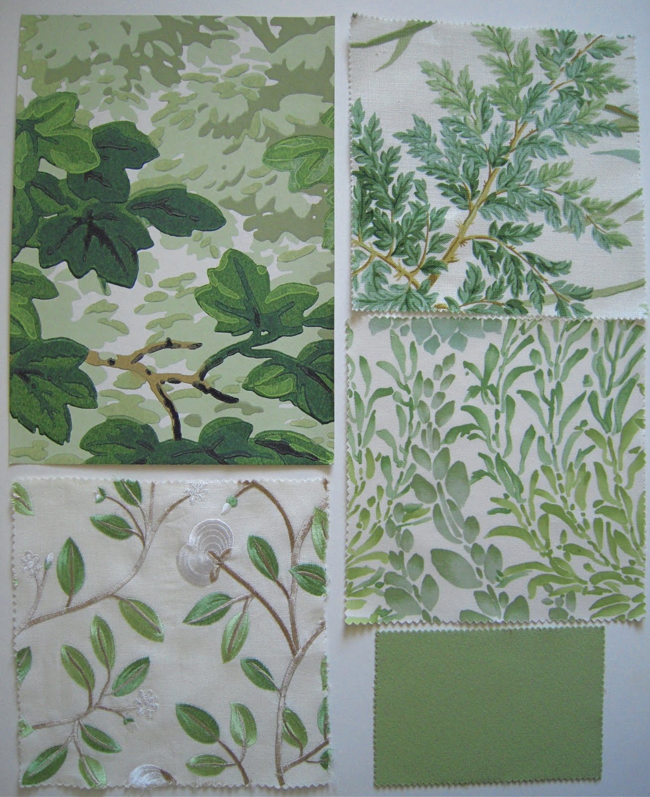 Wallpaper and fabric samples from Zoffany, GP&Baker, Colefax and ...