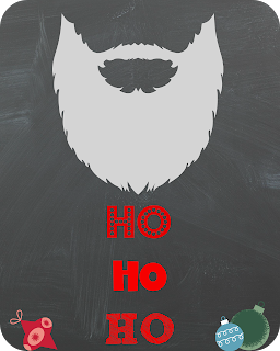 Santa's Beard Printable from SoHeresMyLife.com. Check back every day until December 23rd for a new and free printable!