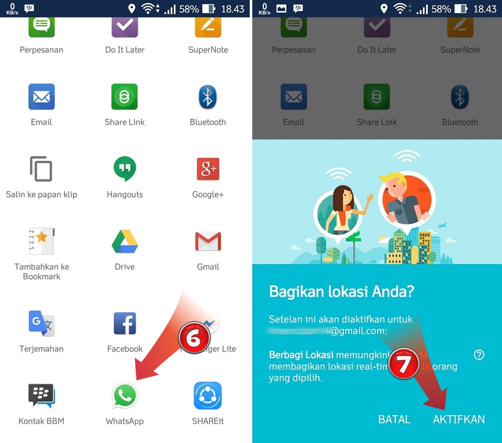 Cara Membagikan Peta Lokasi Google Maps di Android