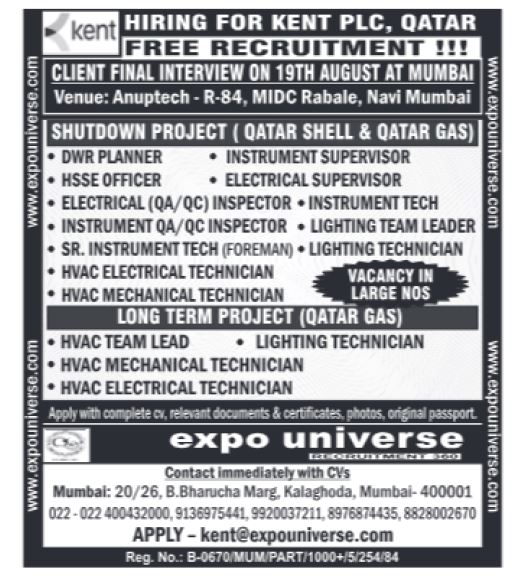 10 August 2024 - Assignment Abroad Times Gulf Vacancy Paper