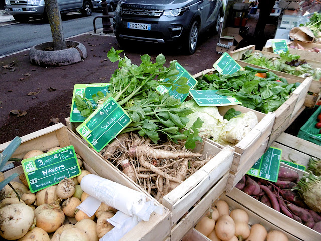 Organic vegetables at a market, Indre et Loire, France. Photo by Loire Valley Time Travel.