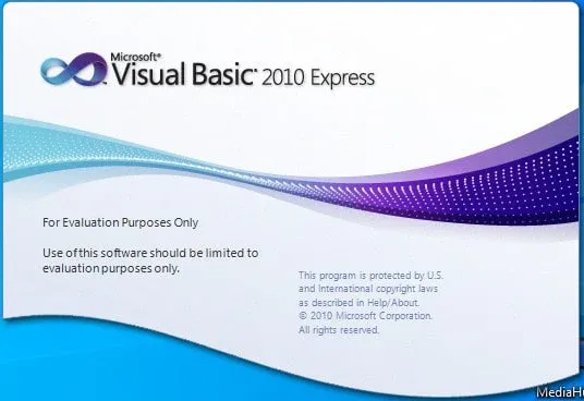 واجهة  برنامج Visual Basic.Net 2010