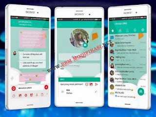 BBM Mod Mi-Teal Versi 3.3.0.16 Apk