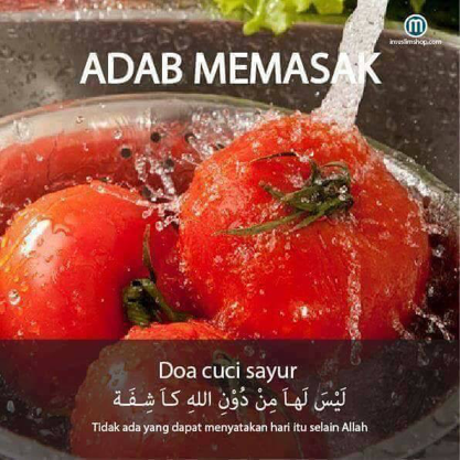 Doa untuk mencuci sayur-sayuran