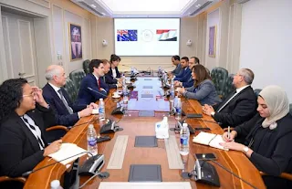 "سها جندي" تستقبل نائب وزير الخارجية الأسترالي للهجرة لبحث التعاون المشترك