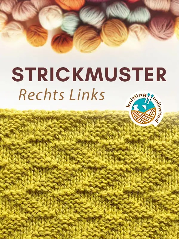 rechts links muster, Stickmuster echte linke, stricken, rechts-links muster Anleitung