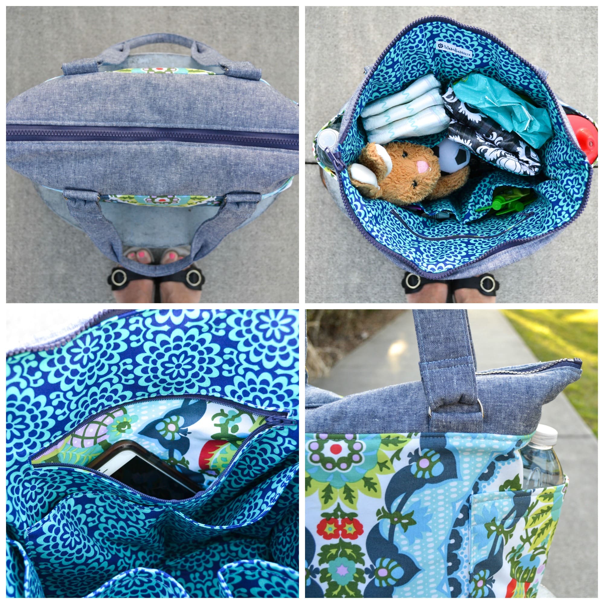 DIY Diaper Bag Tutorial + Pattern