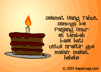 ^Kata² Singkat Ucapan Selamat Ulang Tahun Romantis Update 